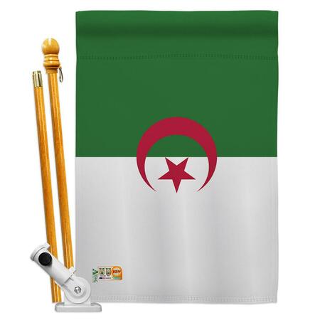 COSA 28 x 40 in. Algeria Flags of the World Nationality Impressions Decorative Vertical House Flag Set CO4132776